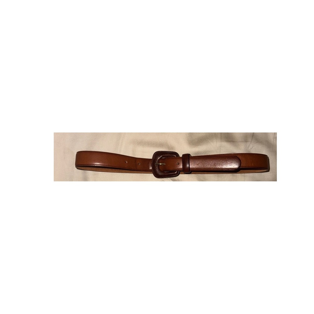 The Ritz Accessories Vintage Brown Leather Belt Made in Uruguay Size S